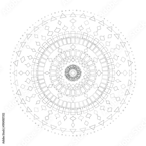 Floral Mandala Design, Illustration, Vector