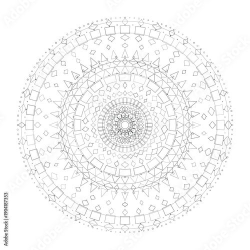 Floral Mandala Design, Illustration, Vector