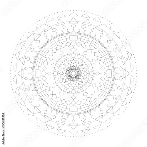 Floral Mandala Design, Illustration, Vector