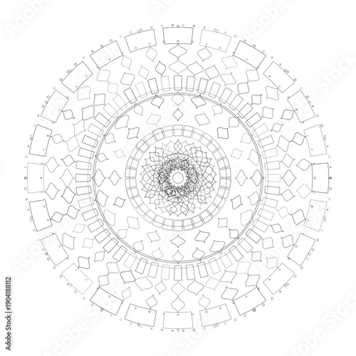 Floral Mandala Design, Illustration, Vector