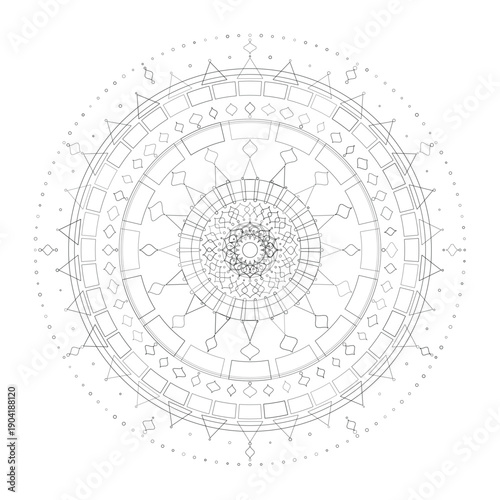 Floral Mandala Design, Illustration, Vector