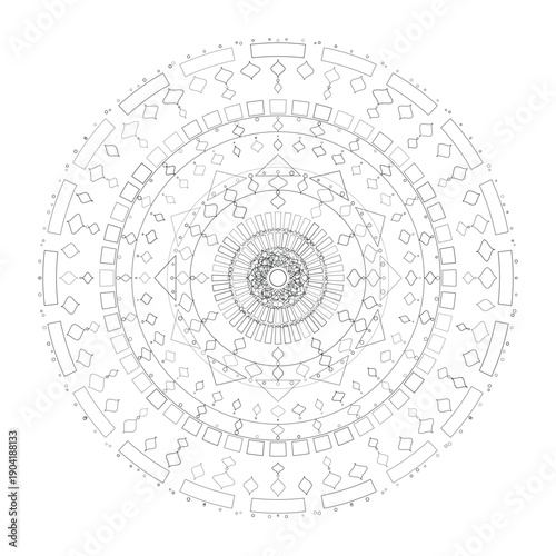 Floral Mandala Design, Illustration, Vector