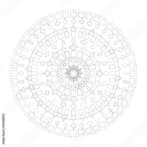 Floral Mandala Design, Illustration, Vector