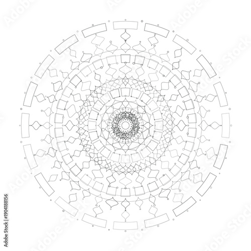 Floral Mandala Design, Illustration, Vector