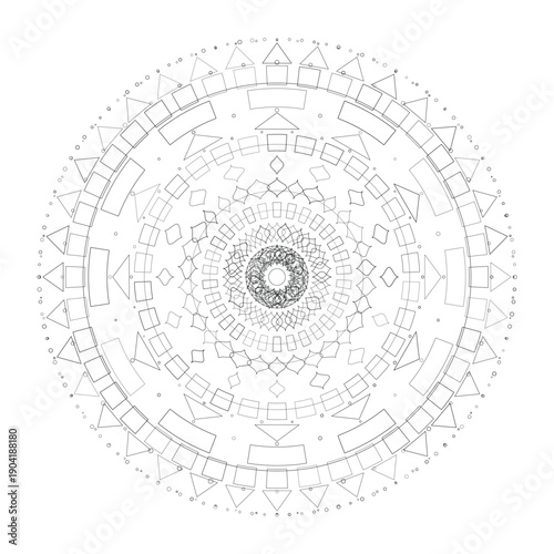 Floral Mandala Design, Illustration, Vector