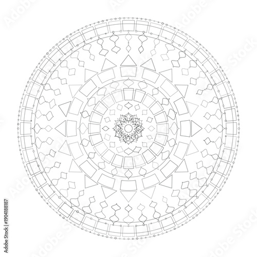 Floral Mandala Design, Illustration, Vector