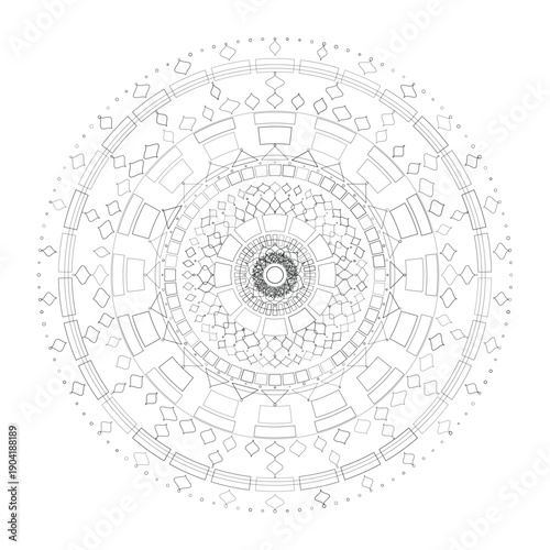 Floral Mandala Design, Illustration, Vector
