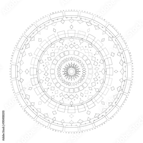 Floral Mandala Design, Illustration, Vector