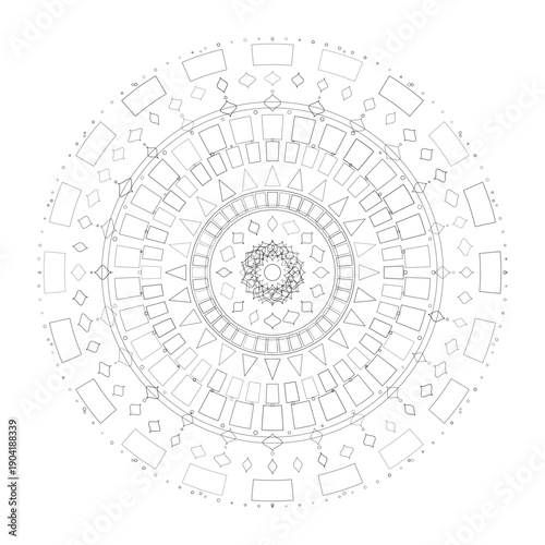 Floral Mandala Design, Illustration, Vector