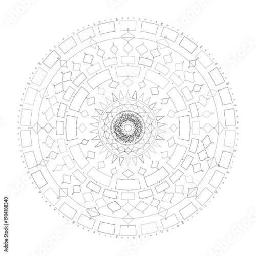 Floral Mandala Design, Illustration, Vector