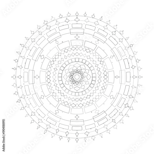 Floral Mandala Design, Illustration, Vector