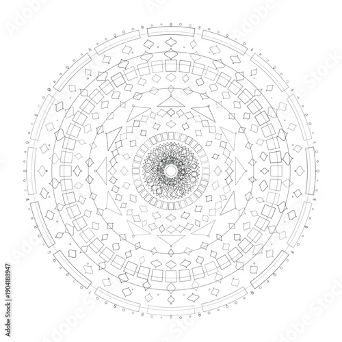 Floral Mandala Design, Illustration, Vector