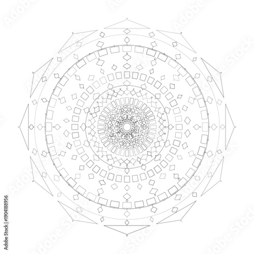 Floral Mandala Design, Illustration, Vector