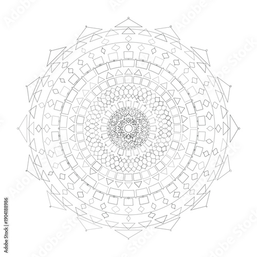 Floral Mandala Design, Illustration, Vector