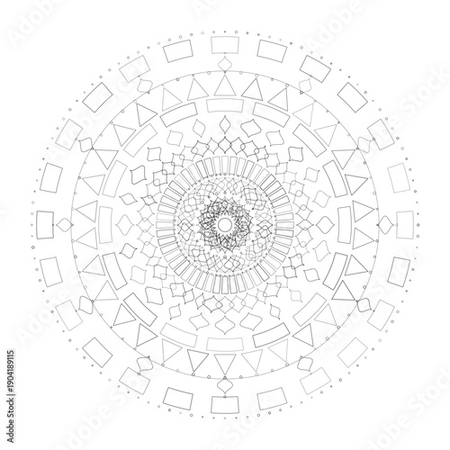 Floral Mandala Design, Illustration, Vector