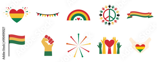 Black History Month Vector Icons