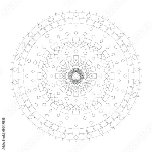 Floral Mandala Design, Illustration, Vector