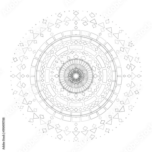 Floral Mandala Design, Illustration, Vector
