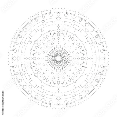 Floral Mandala Design, Illustration, Vector