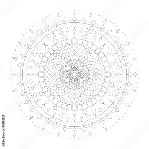 Floral Mandala Design, Illustration, Vector