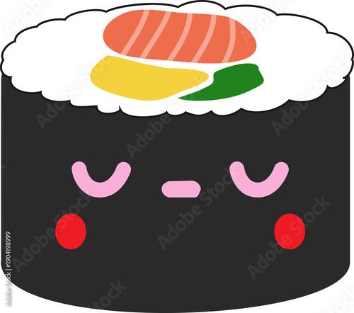 Sushi and Japanese Cuisine Illustration