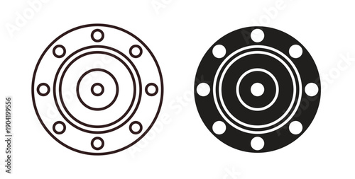 Car bearing icon vector Illustration logo template pack