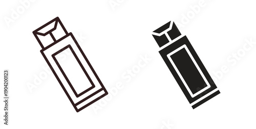 Chew gum icon vector Illustration logo template pack