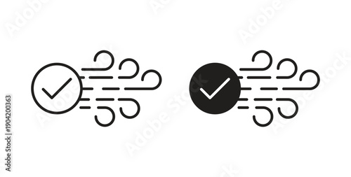 Clean Air icon vector Illustration logo template pack