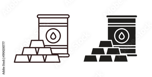 Commodity icon vector Illustration logo template pack