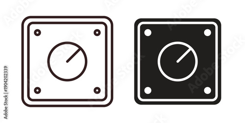 Dimmer icon vector Illustration logo template pack