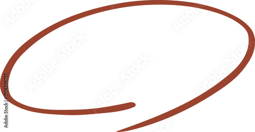 手描きの円（丸）のイラスト　