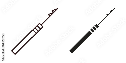 Harpoon icon vector Illustration logo template pack