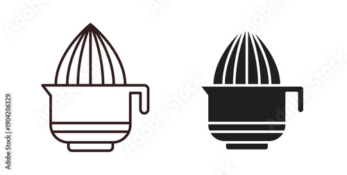 Juicer squeezer icon vector Illustration logo template pack