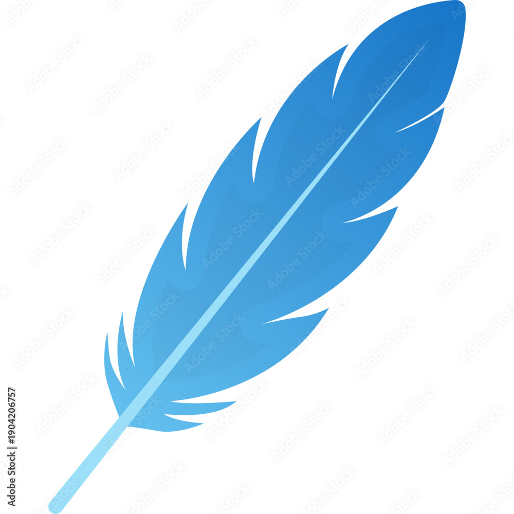 Fototapeta premium Bird Feather Vector