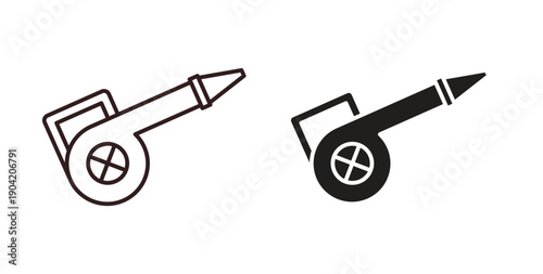 Leaf blower icon vector Illustration logo template pack