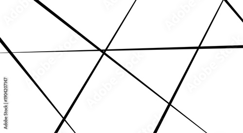 Abstract white background with random black lines. Abstract lines in black and white tone of many squares.