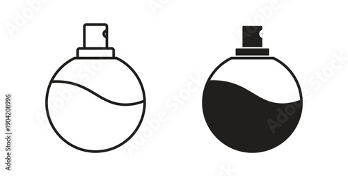 Perfume icon vector Illustration logo template pack