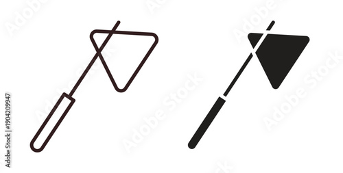 reflex hammer icon vector Illustration logo template pack