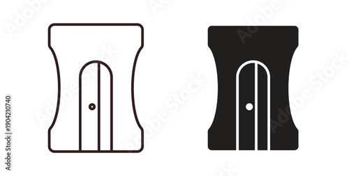 Sharpener icon vector Illustration logo template pack