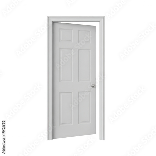 Wallpaper Mural White interior door with six panels and a modern design Torontodigital.ca