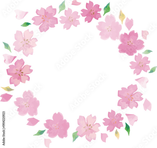 Hand-drawn Cherry Blossom Illustration. Background for Spring Events, Graduation, and Admission