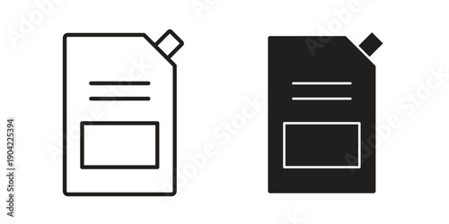 Doys collection Silhouette flat icon design element.pouch icon line illustration background. icon concept vector