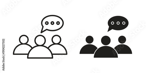 Expert opinion icon line illustration background. icon concept vector