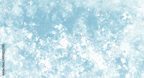 Abstract light icy blue and white textured background with soft cloudy distressed surface and a fresh minimal look