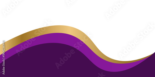 Modern Wavy Footer Corner Decoration, vektor