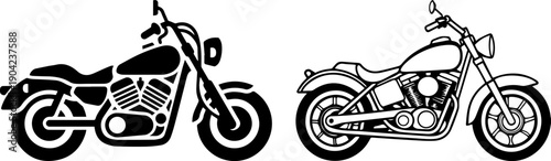 Motorcycle Silhouette Vector Illustration