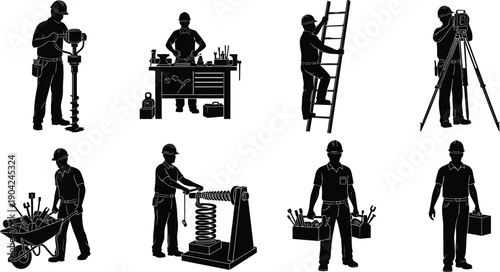 Large collection of recycling stick figure icons featuring people throwing garbage in bins and carrying trash bags for environmental waste management and sustainability.