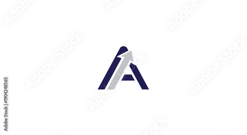 3d blue letter a