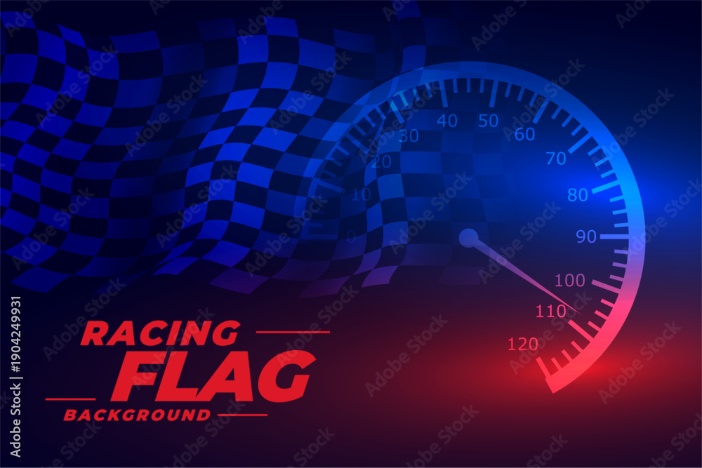 Naklejka premium checkered racing flag background for formula one sport