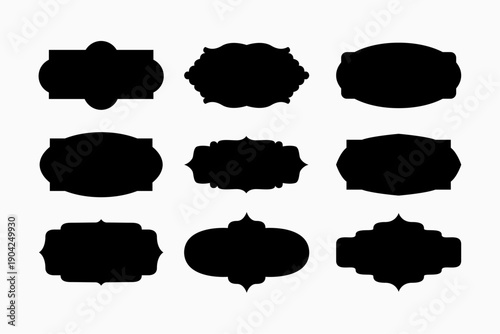 set of artistic arabic frame background for islamic festival